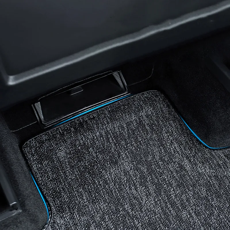 Car Floor Mats Floor Mats Futhope Floor Mats For Tesla Model 3 Y Waterproof Non-Slip Floor Liners Surrounded Mats
