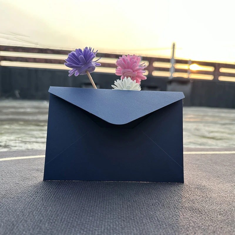 

10pcs/lot Blue Thickened Matte Envelope 250g Kraft High-grade Envelopes for Wedding Invitation Business Postcard Gift Packing