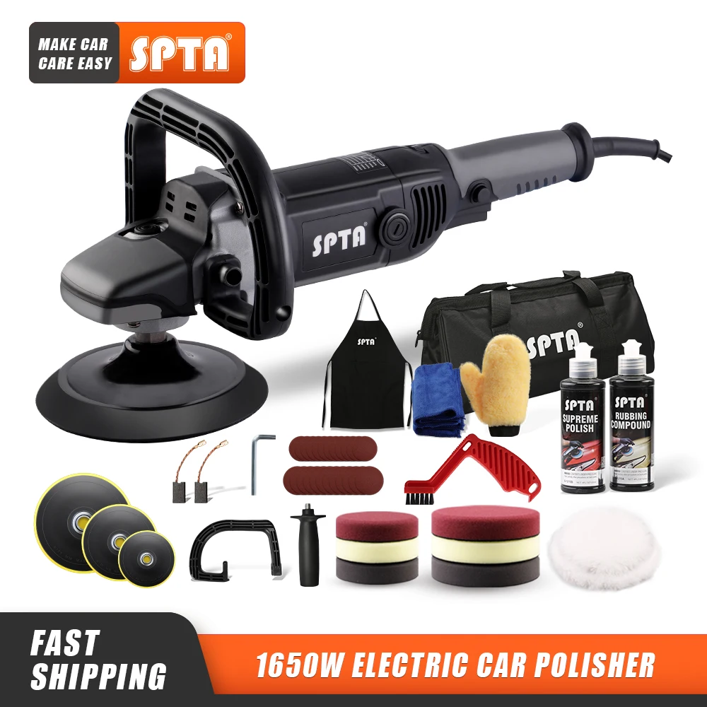 SPTA 6&7Inch Rotary Buffer Polisher Electric Buffing Polishing