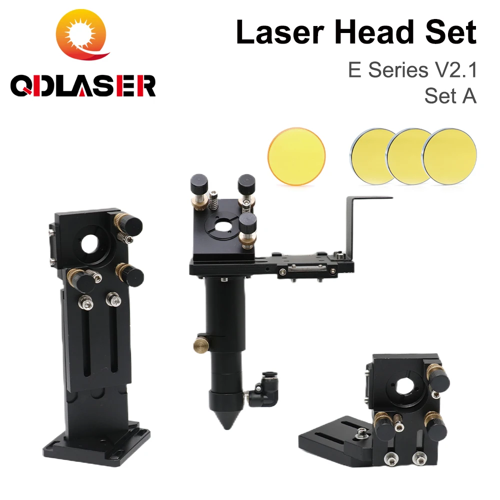 

Лазерный набор серии QDLASER E: набор лазерных головок CO2 + 1 Фокусирующая линза + 3 зеркала Si / Mo для резки и гравировки