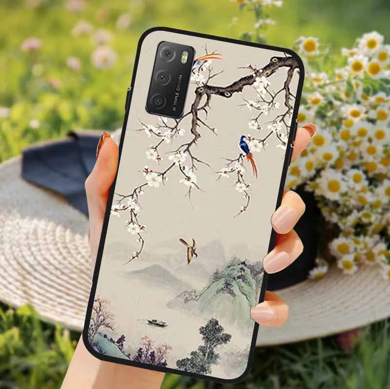 3D Soft TPU Floral Embossed Silicone Phone Case - Elegant Flower Design Back Cover