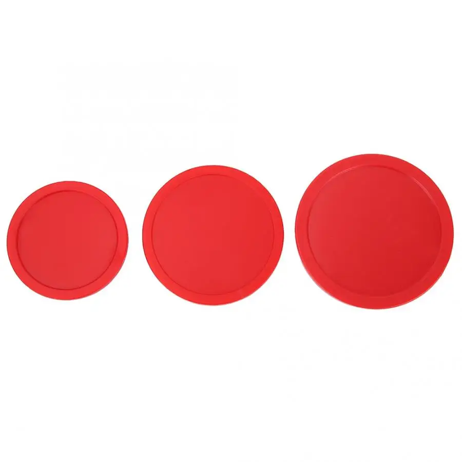 4 Pcs 64mm/75mm/82mm Plastic Air Ice Hockey Pucks Piece Replaceable for Tables Game Equipment entertainment equipment Air Hockey Accessories Ice Hockey Accessories