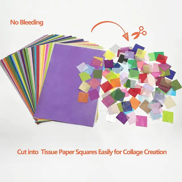 10/20/50PCS Multicolor Gift Tissue Paper Wrapping Decorative Art