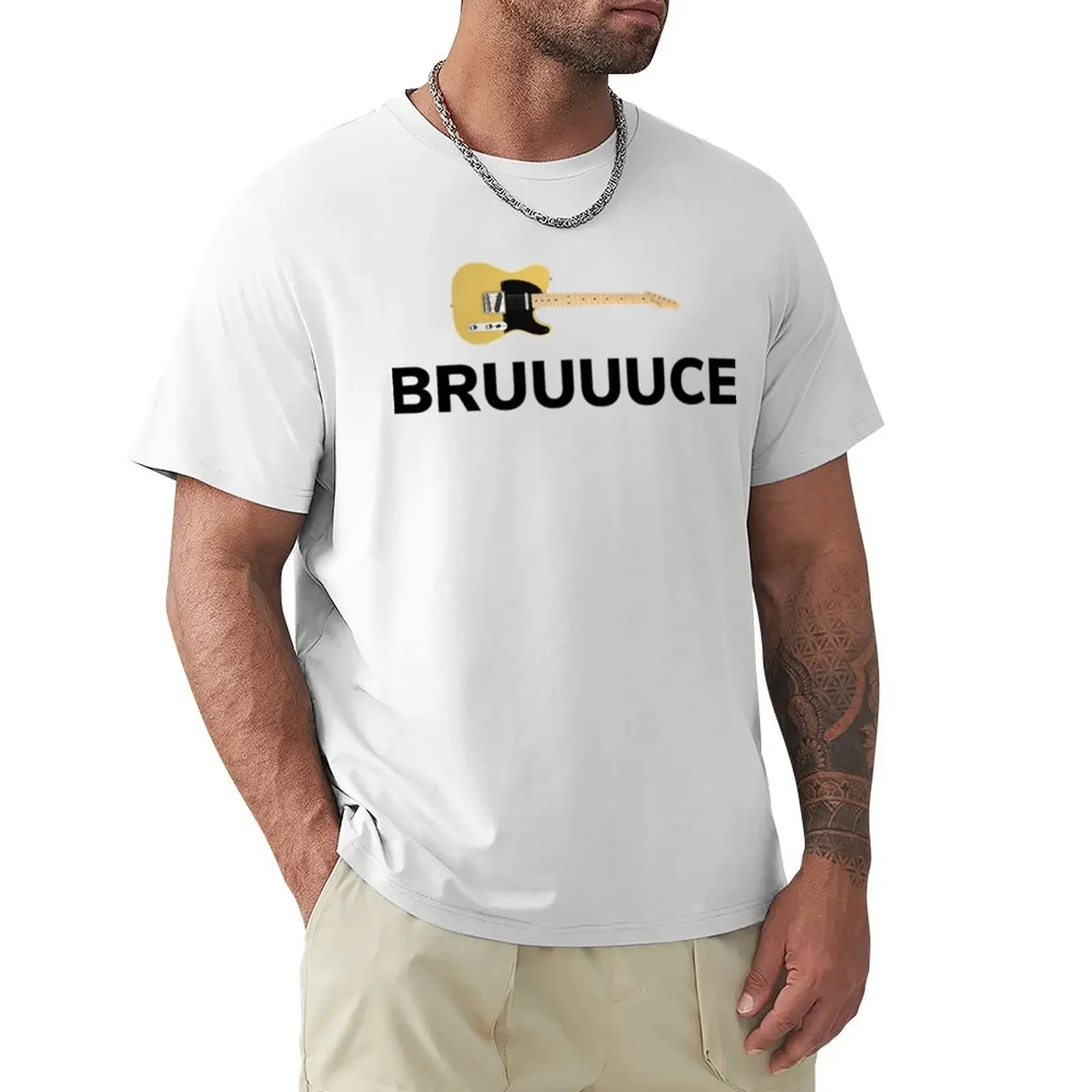 BRUUUUCE Classic T-shirt summer clothes hippie clothes funnys heavyweight t shirts for men