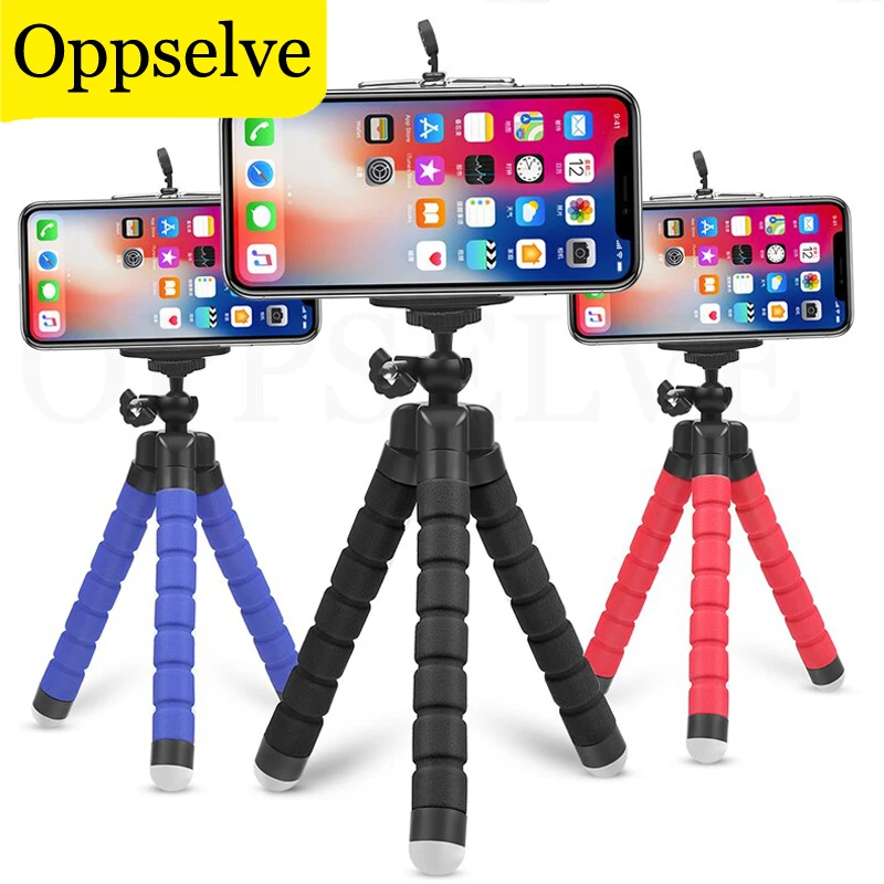 휴대폰 삼각대, 미니 유연한 문어 삼각대, 휴대용 휴대폰 스탠드 홀더, 아이폰, 삼성, 샤오미, 화웨이, 안드로이드 스마트폰용 