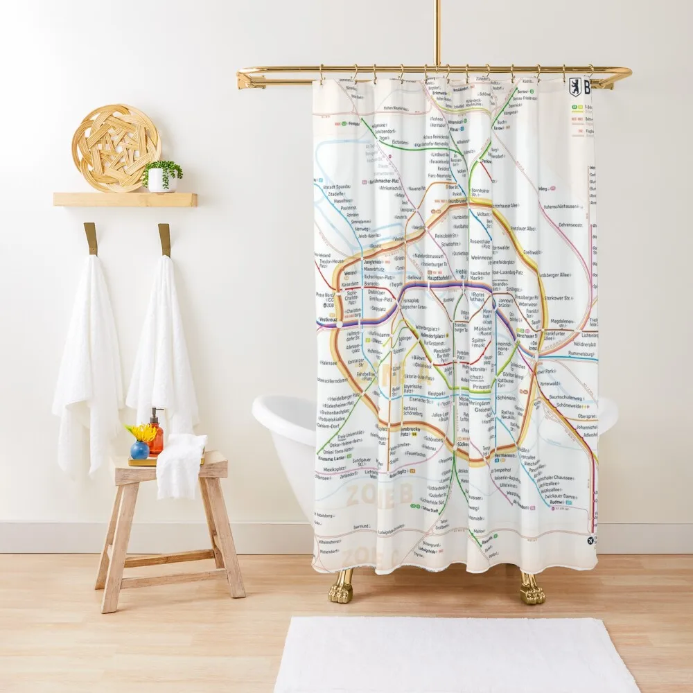 

New Berlin rapid transit route map (December 11, 2022) Shower Curtain Anime Bathroom Waterproof Shower In The Bathroom Curtain