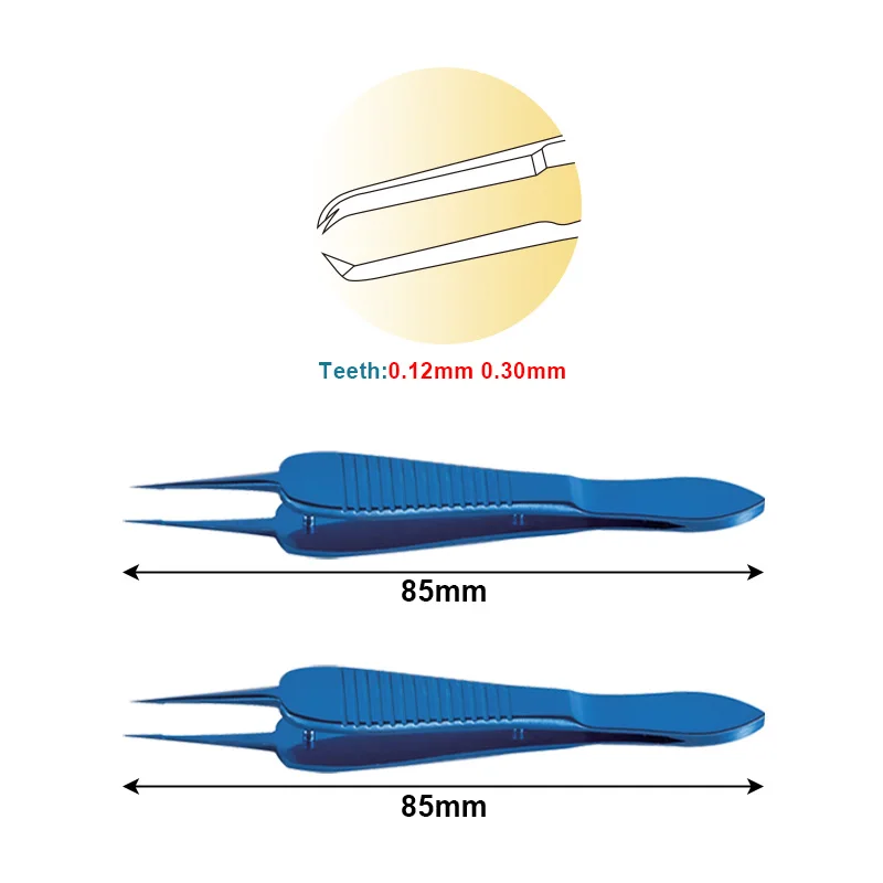 

1pcs Castroviejo Suturing Forceps Clamp Autoclavable Titanium Alloy Ophthalmic Surgical Instrument