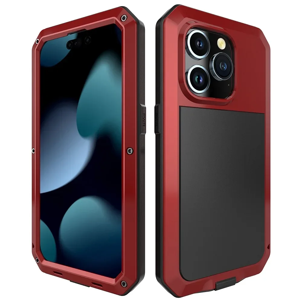 Heavy Duty Metal Shockproof Armor Protective Phone Case - 360° Full Body Protection