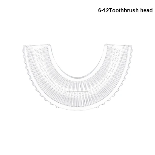 thumbnail image 1 of Cepillo de dientes eléctrico sónico en forma de U para niños, cepillo de dientes de silicona para niños, cepillo de dientes inteligente de 360 grados, blanqueador de dientes resistente al agua, 1 of 5