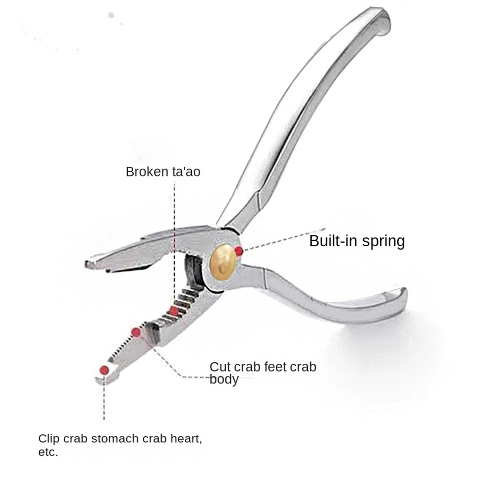 Crab Cracker Tool 3Pcs Stainless Steel Fork Nut Cracker Set Lobster Crab Legs Fork Seafood Tool Set
