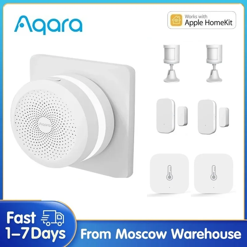 

Блок управления умным домом Aqara Hub M1S Gateway Zigbee, датчик температуры, работает с приложением Xiaomi Home Mijia Homekit