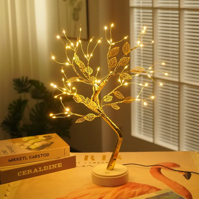 

LED Firefly Tree Lamp Table Lamp Full of Stars for Friends and Family Birthday Gift Home Office Children's Room Decoration Lamp