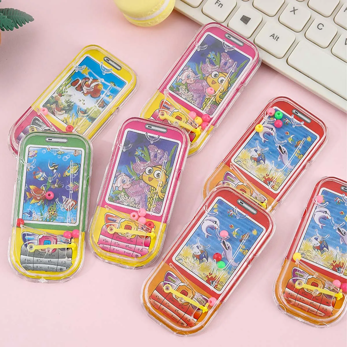 Pinball Maze Toy 12pcs Children's Toy Mobile Phone Pinball Maze Type Toy Kindergarten Puzzle Marble Game Maze Game Party Decorations