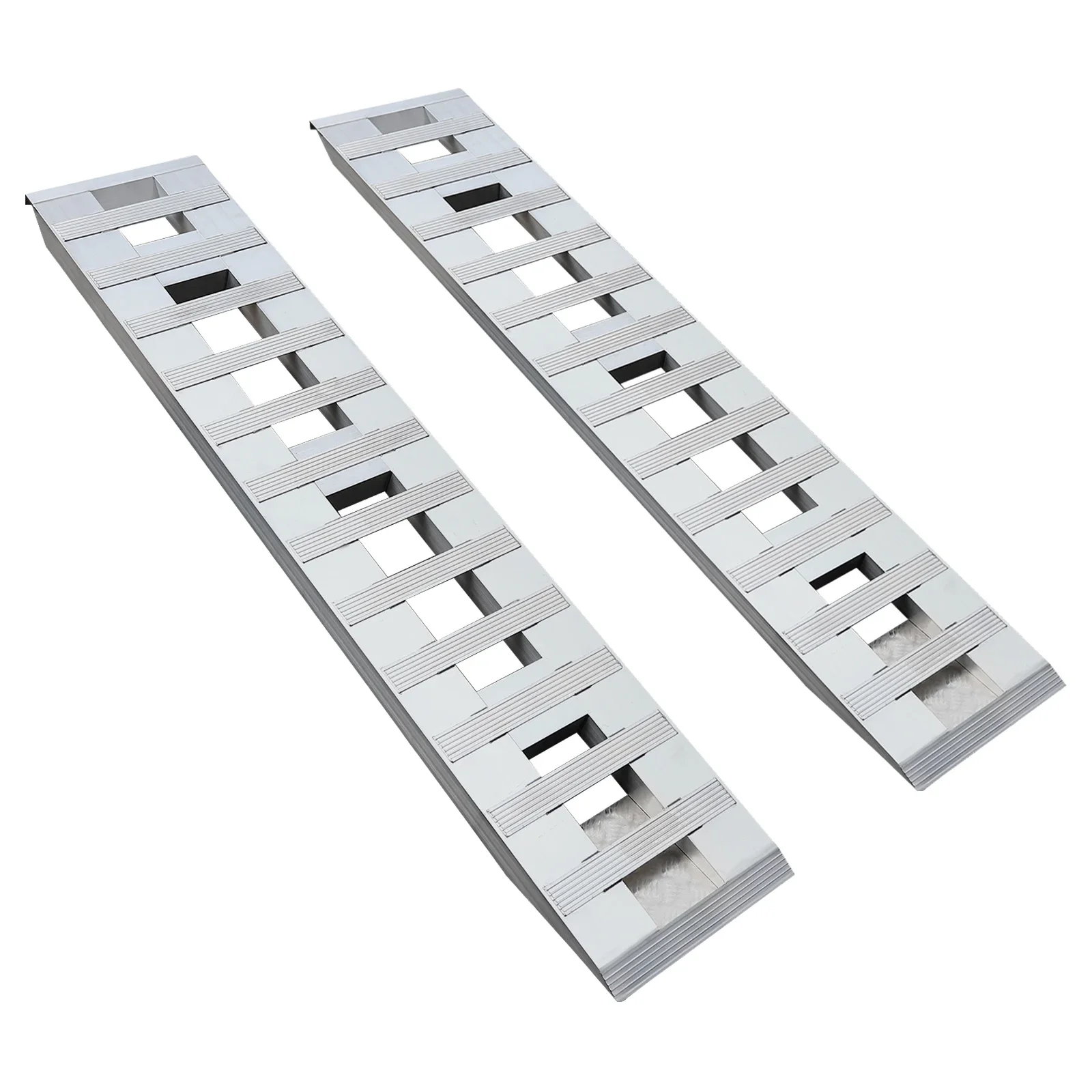 Aluminum Trailer Ramps 2pcs 72*15in 3.08t/ 6800lbs Truck Car Auto Trailer Ramps Unloading for Motorcycles Bicycles