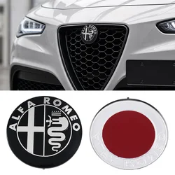 3D Vintage 74mm Alfa Romeo Car Emblem Badge Logo Decal - Alfa Romeo (Old black silver)