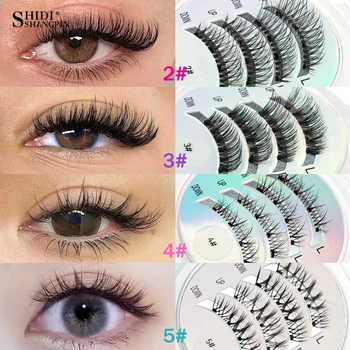 No Glue Needed Magnetic Lashes Reusable Natural Look Magnetic False Eyelashes Set with Tweezer Tool Fluffy Faux Mink Eyelash New