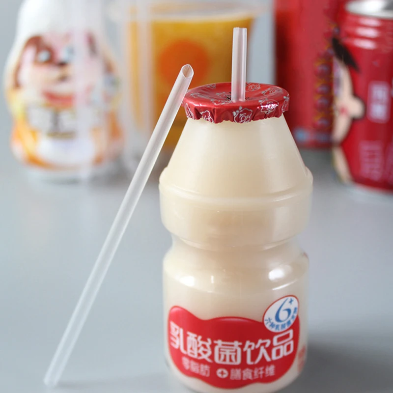 DIY Plastic Straw Disposable Short Transparent Pointed Head Thin Drinking Straw Commodity Kitchen Accessories 500Pcs