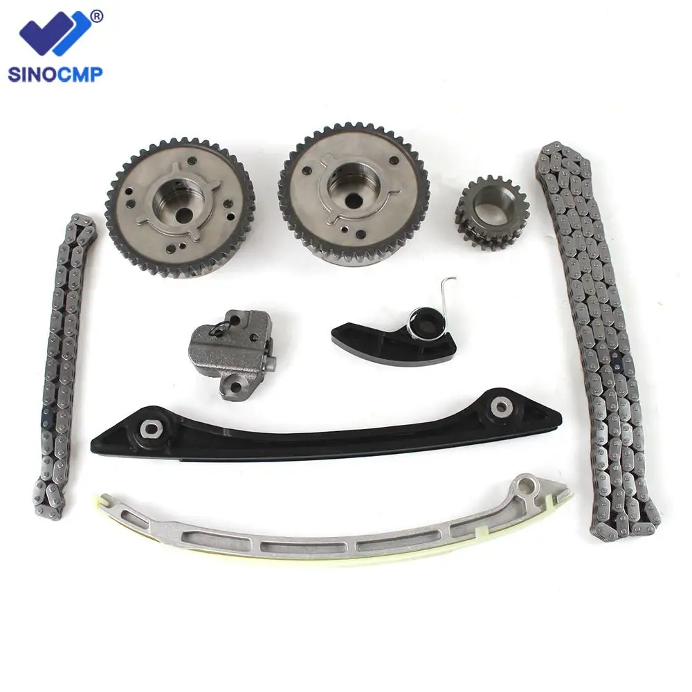 PANGOLIN Timing Chain Kit 2 VVT & Oil Pump Chain CJ5E6C525AD Cj5e6c524ad Fits 11 18 Land Rover Range Rover Evoque Freelander Discovery 2 0l Replace Oe Cj5e6k
