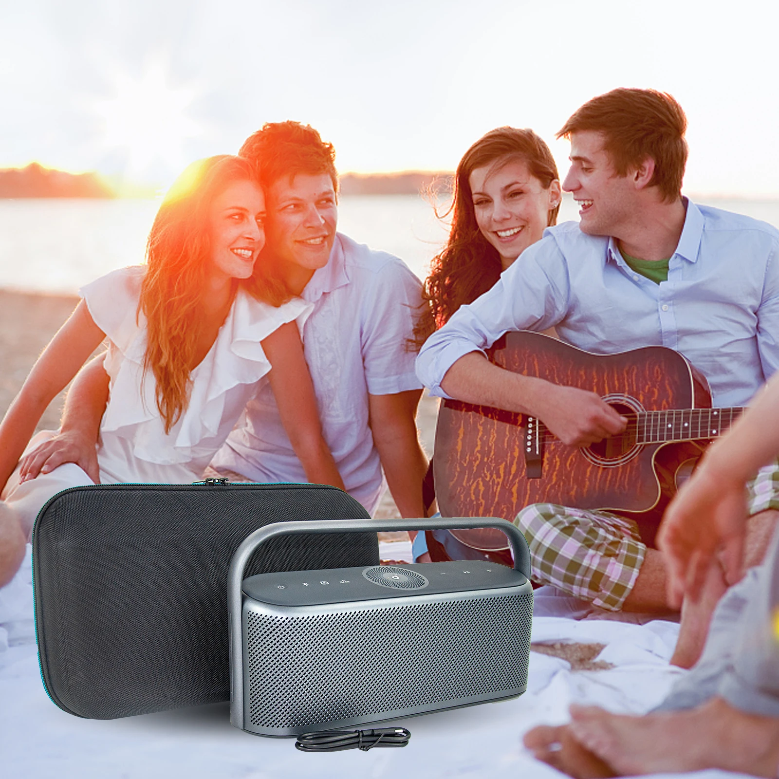 Anker Soundcore Motion X600 용 하드 운반 케이스 무선 스피커 가방 스피커 액세서리 용 여행용 케이스 방진 야외