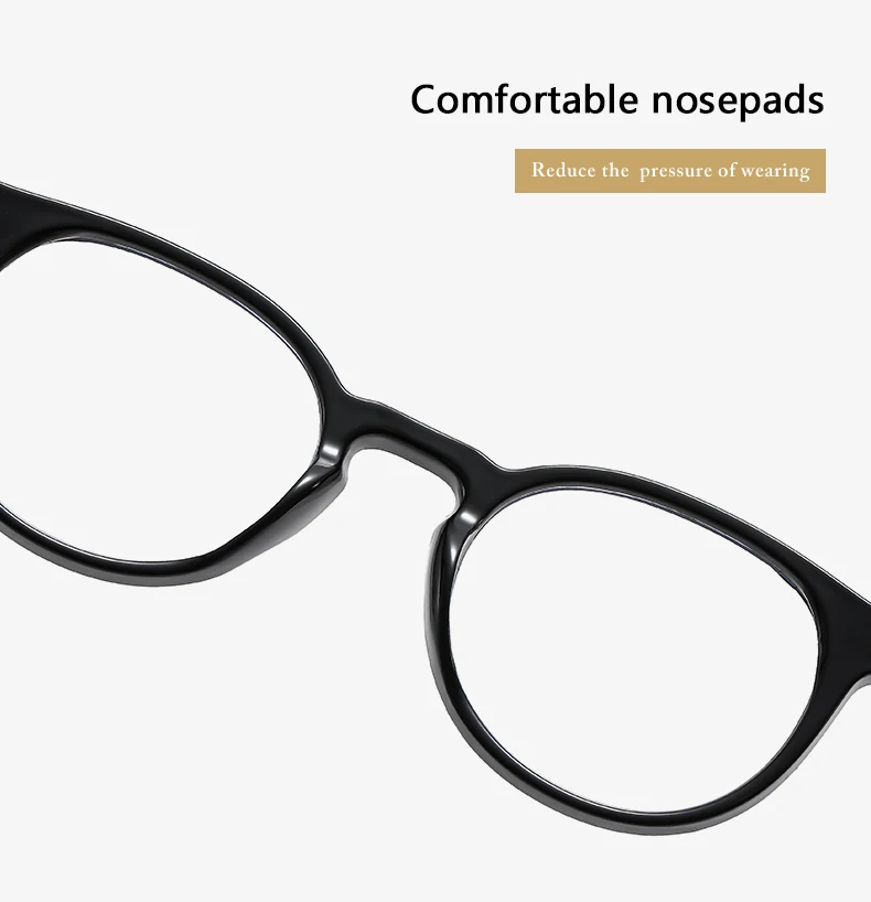 1/5 stücke Runde Brille Rahmen Frauen Vintage Weibliche Fahren Brillen Optische Anti-Blau Licht Brillen Rahmen Einfache Rahmen ﻿ – Detail 4