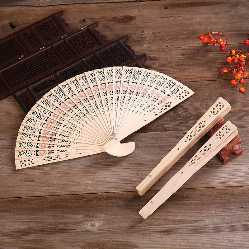Folding Fan Wooden Hand Fan for Party