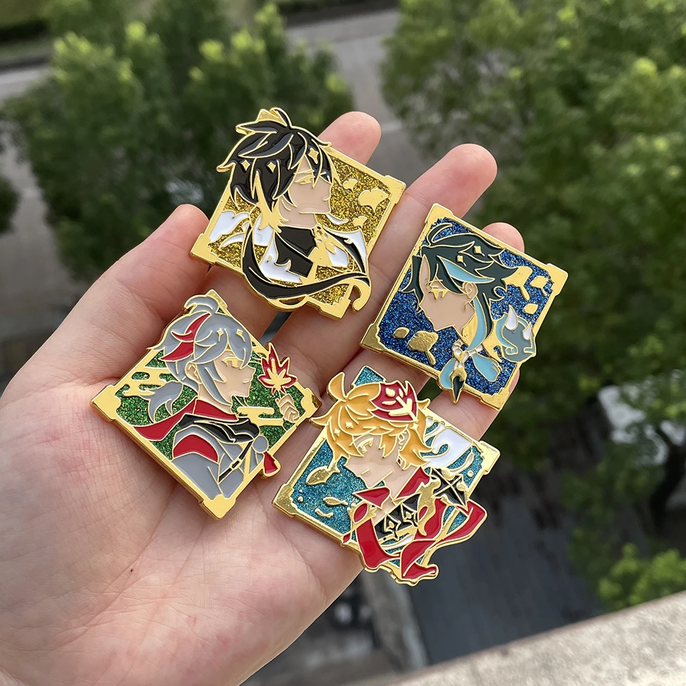 Anime Genshin Impact Arataki Itto Pin Brooch Abedo Raiden Shogun Nahida  Figure Enamel Badge Brooch Collection Cosplay Souvenir