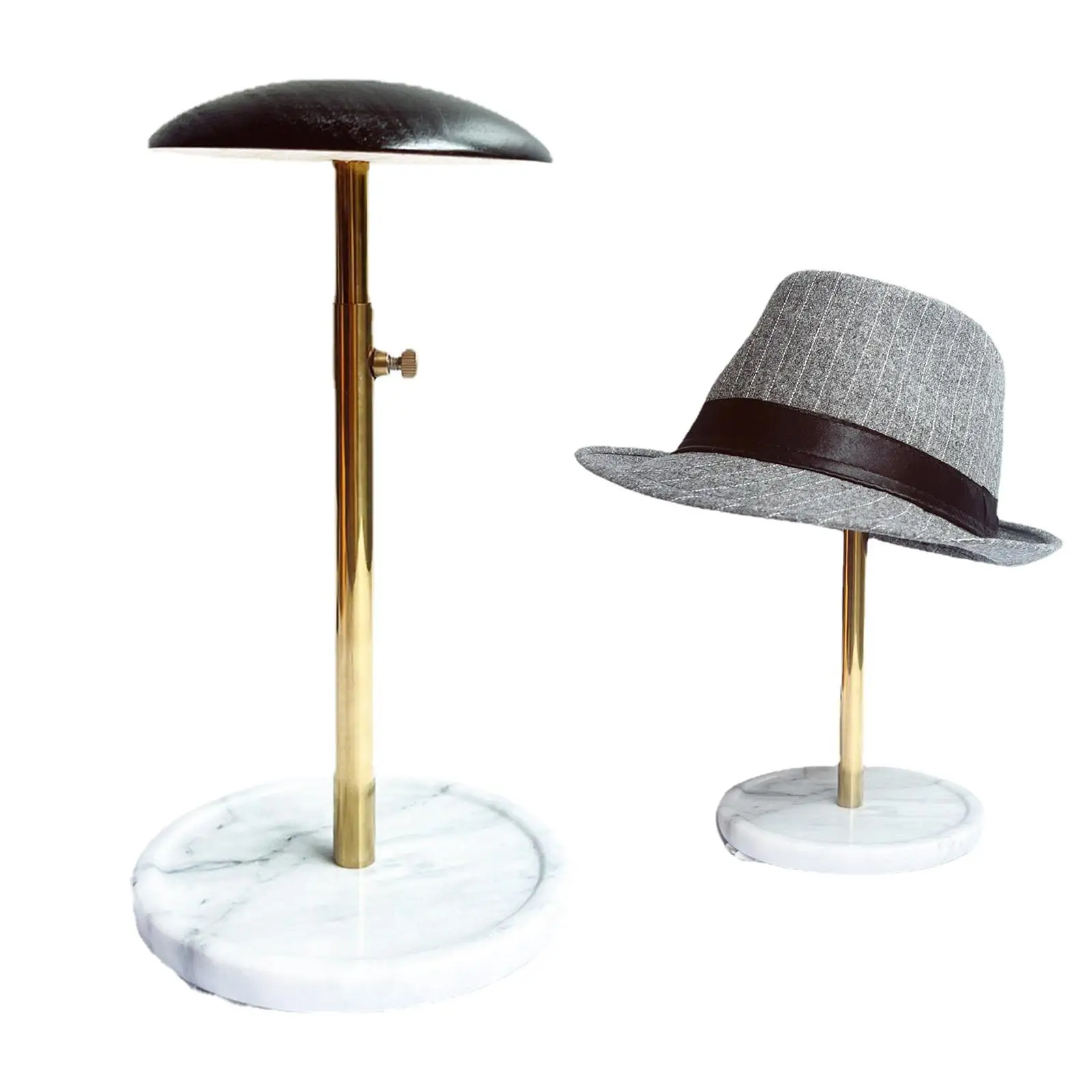 Portable Hat Display Stand, Wig Stand, Wood Holder, Non- Creative Storage Rack, Home Barber Shop Styling Hat Head Stand