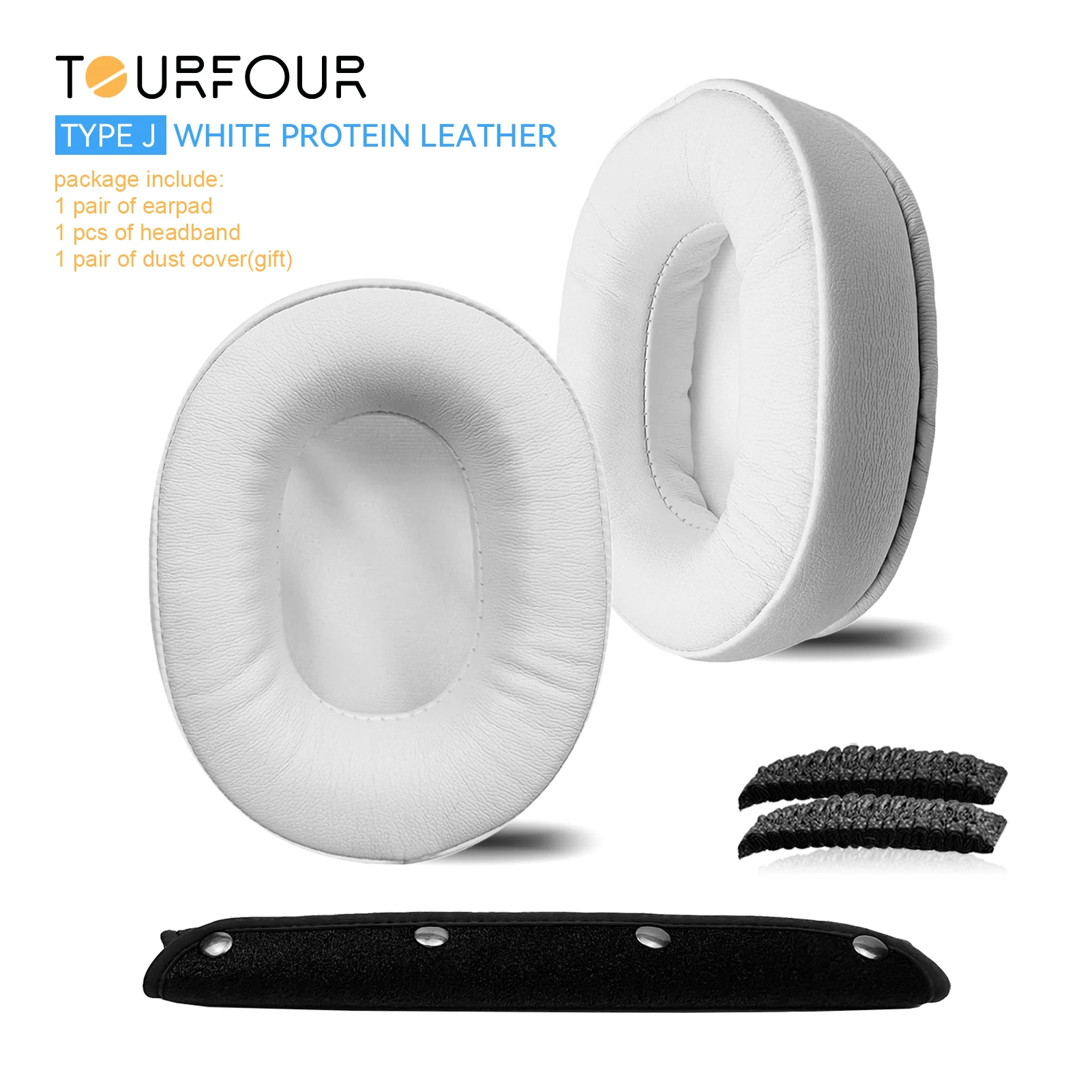 Premium Replacement Earpads - Enhanced Comfort Ear Cushion Covers and Headband Sleeves for Headphones