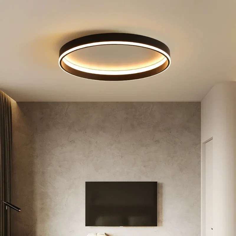 Plafoniere a Led circolari nordiche per soggiorno armadi da balcone camera da letto lampada da soffitto decorazioni per la casa lustro illuminazione per interni