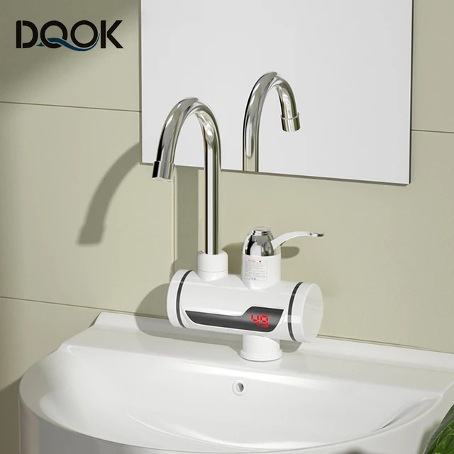 Robinet chauffe-eau électrique instantané LED, pour la cuisine, chauffage immédiat de l'eau, eau chaude 1