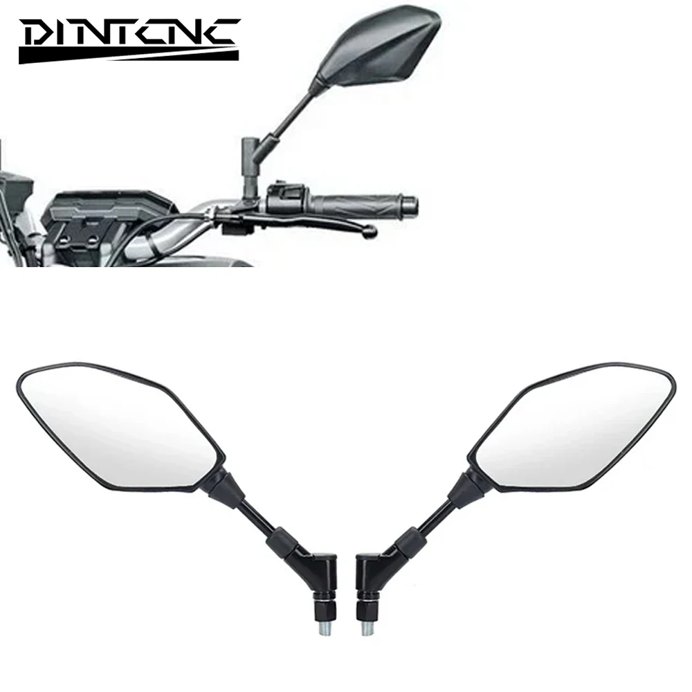 YAMAHA MT-07 백미러, MT-09 MT09, MT07 2014-2023, E24 인증 미러, 오토바이 액세서리, 측면 후면 MT 07 09