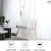 1Pc  Super Soft Chiffon White Tulle Sheer Curtains for Living Room Lining Bedroom Window Decor HOTEL Door Luxury Modern 거즈 커튼 3