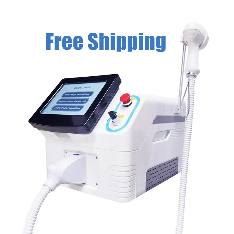 Free Shipping Professional 755 808 1064 Machine Portable Beauty Equipment New Painless Device