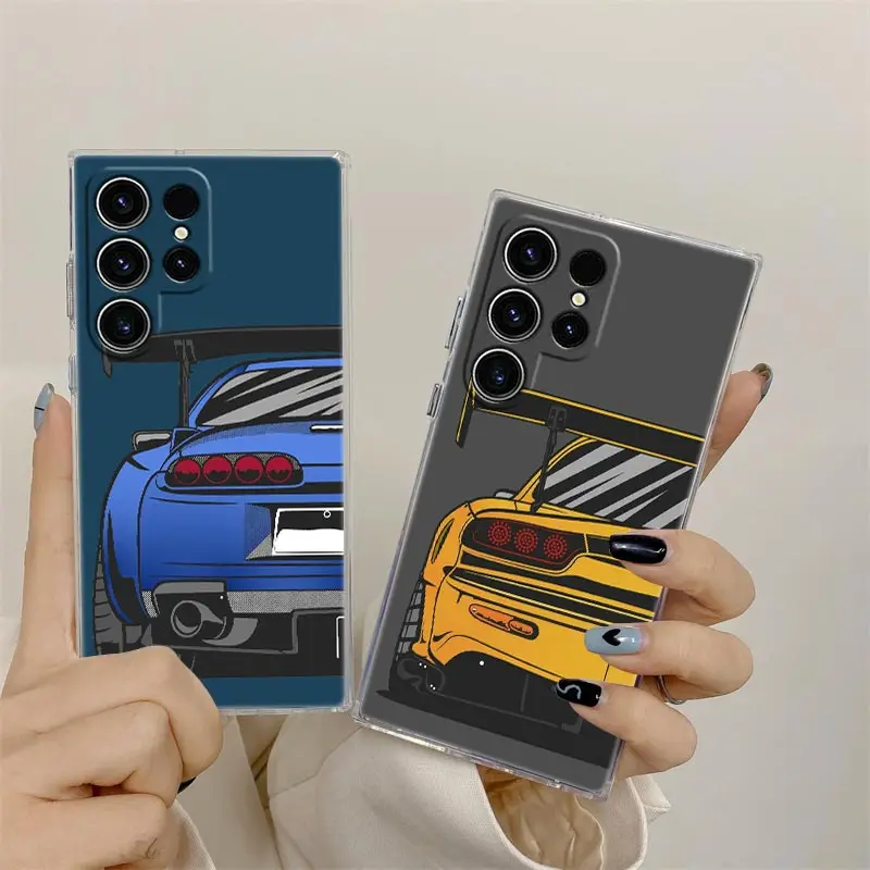 JDM Drift Sports Car Anime Clear Phone Case