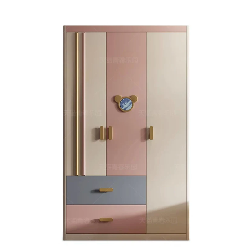 Storage Children's Wardrobes Organizer Mobile Shelves Wardrobes Closet Cabinet Bedroom Meuble De Rangement Room Furniture CY50CW
