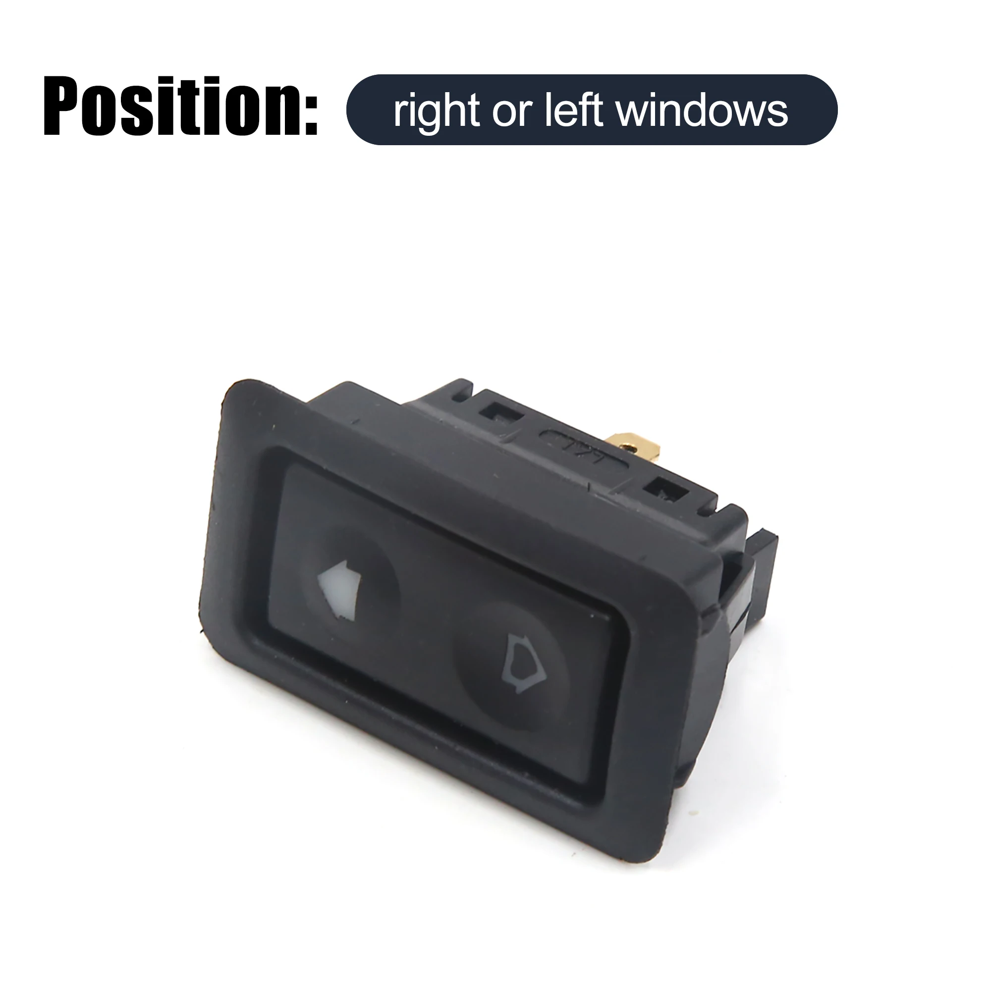 UXCELL Universal 6 Pin Car Vehicle Door Window Power Electric Control Switch Black DC 12V