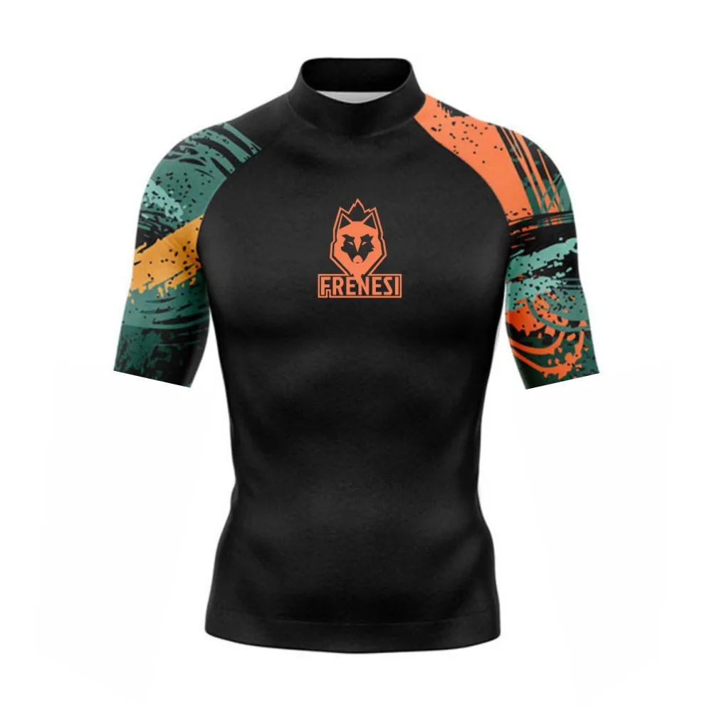 남성용 래쉬가드 반팔 서핑 셔츠, 자외선 차단 라이크라 원단 서핑 맨투맨, 자외..