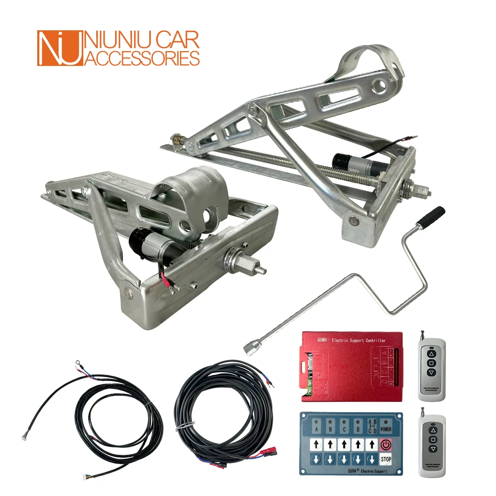 2pcs 12v Electric Rv Trailer Stabilizing Stands Cstyle Jacks Caravan