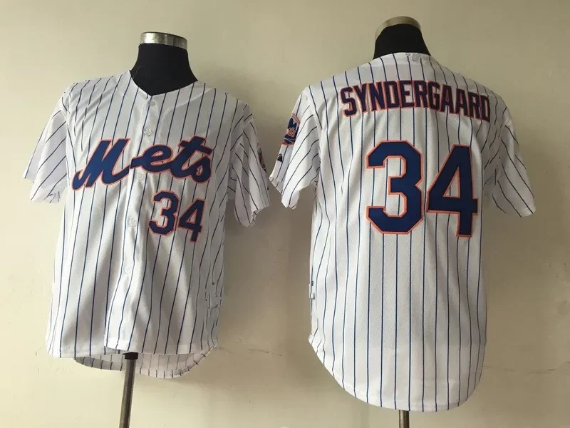 thumbnail image 1 of Camiseta de béisbol de los New York Mets para hombre, versión Elite, chaleco de verano bordado para correr para fanáticos de los deportes, 1 of 5