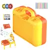 Multifunctional Projection Painting Storage Table Kids Toy Cartoon Drawing Board with Light Music Writing Pad Children Gift 4