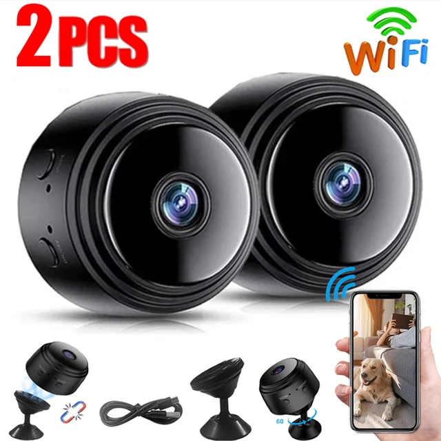 2 pièces A9 Mini caméra Wifi sans fil IP sécurité caméscopes vidéo Vision nocturne caméra Mobile vidéo HD 1080P Surveillance maison intelligente 1