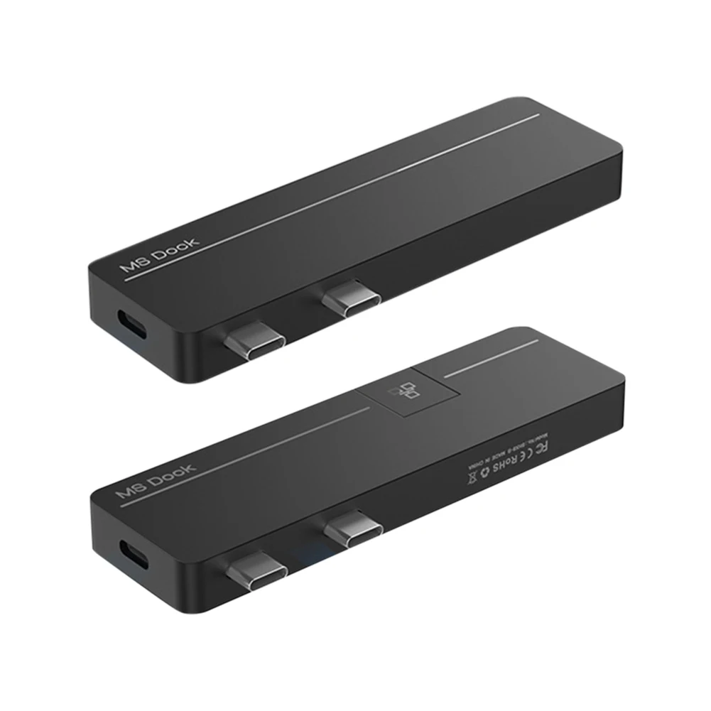 Dual Type C Adapter Hub Dock for Surface Pro x/Pro8 USB Docking Station