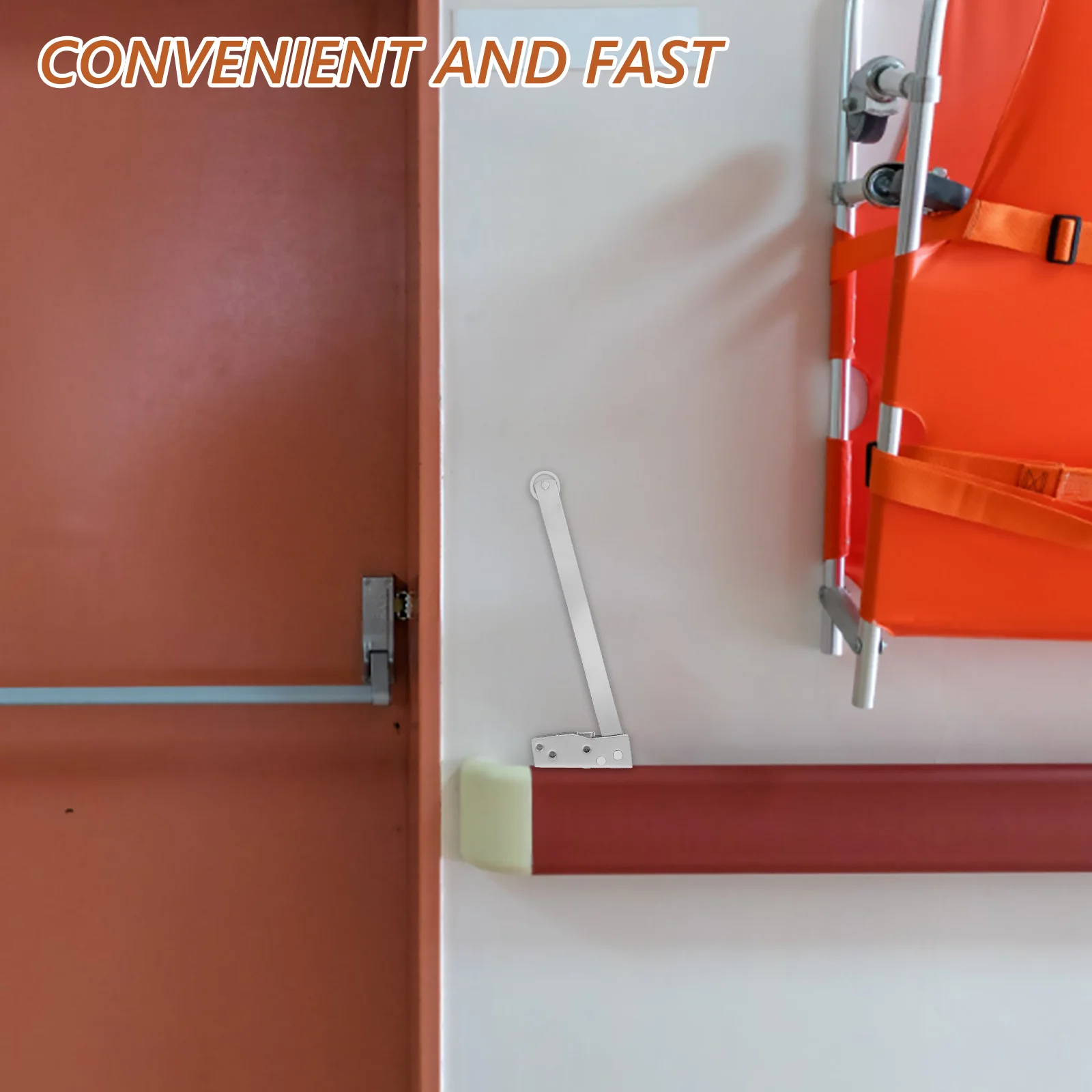 Fire Door Sequencer Anti Slam Adjustable Strike Plate Fire-proof Stainless Steel Automatic Closer Hinge Closing