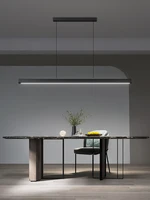 Dining room chandelier Dining table lighting kitchen bar light LED linear lamp restaurant pendant lights modern brief droplight 2