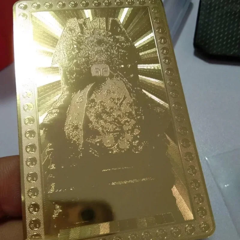 

Customized product, Best selling product in 2023 Charizard Blastoise Venusaur Gold Metal Playing VMAX Cards 1st First edition Ne