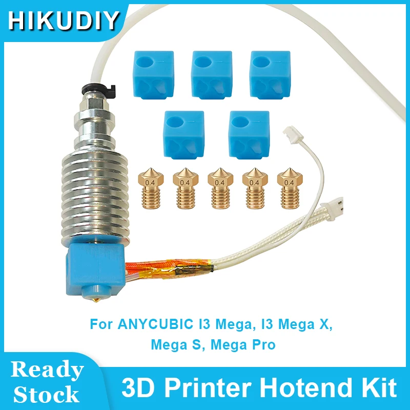 HIKUDIY Extruders Hotend Kit 3D Printer Parts Print Head Kit for ANYCUBIC I3 Mega, I3 Mega X, Mega S, Mega Pro 3D Printer