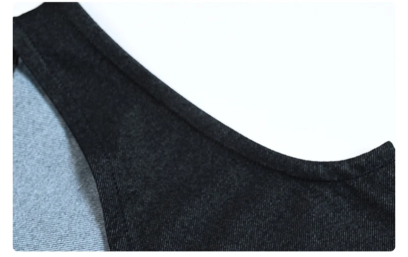 AA SS25 - Lady Women Sleeveless Dress Denim Zippered Jumper with Ribbed Tee in 2 Colors and Long Sleeves Tee Shirt Sizes XS-XXL – Detail 11