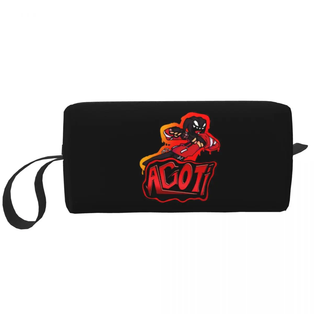 

Agoti Fnf Mod Character Graffiti Friday Night Funkin Makeup Bag Pouch Zipper Anime Cosmetic Bag Travel Toiletry Small Makeup