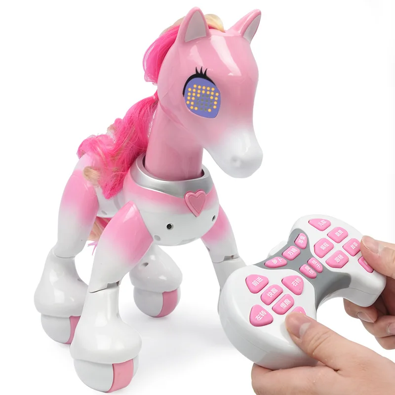 Electric Smart Remote Control Magic Unicorn Horse Children's Robot Touch Sensor Induction Electronic Pet Puzzle Children's Toy remote control pet toys