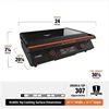 22-Inch Electric Griddle - 1200W Non Stick Ceramic Titanium Coated Stainless Steel Tabletop Griddle with EZ-Touch Control Dial 2